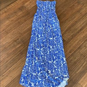 Strapless maxi dress